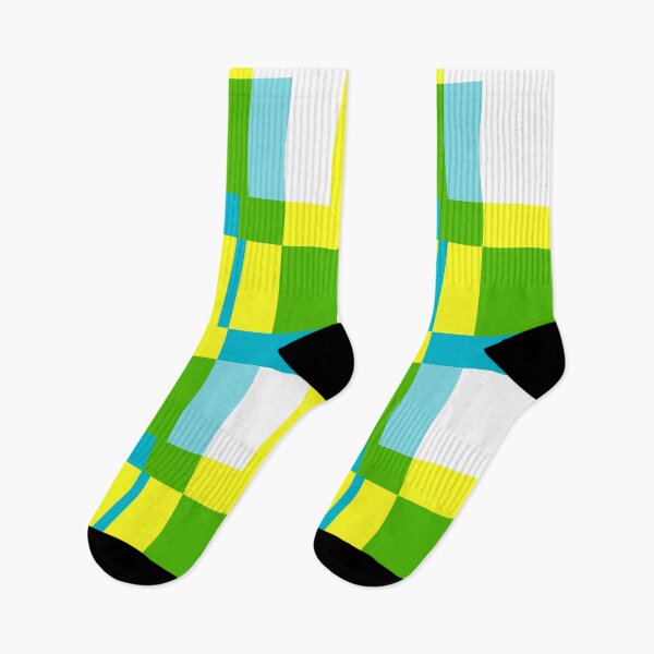 Item preview, Square Structures - Yellow and Green "Geometric Works" designed and sold by Istvan Ocztos.