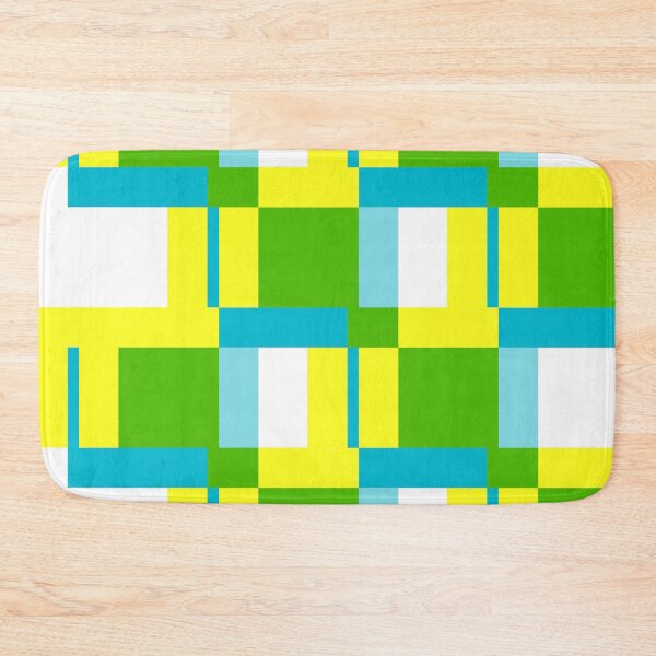 Item preview, Square Structures - Yellow and Green "Geometric Works" designed and sold by Istvan Ocztos.