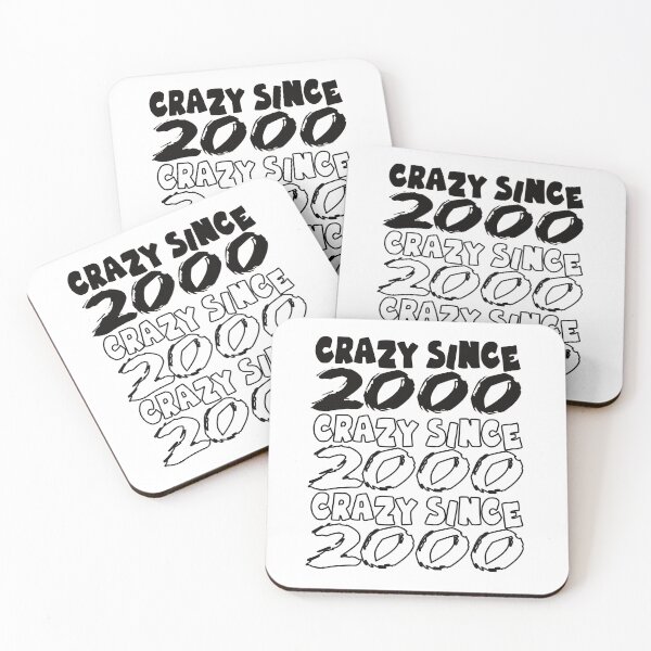 Item preview, Crazy Since 2000 For Men And Women Birthday designed and sold by Merchandiser099.