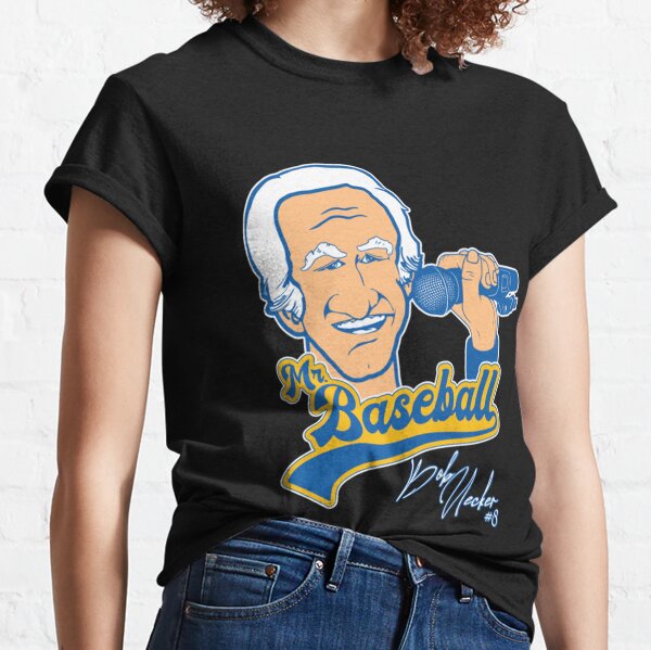 Retro Bob Uecker Baseball Jersey Tribute Women's T-Shirt | Milwaukee-brewers