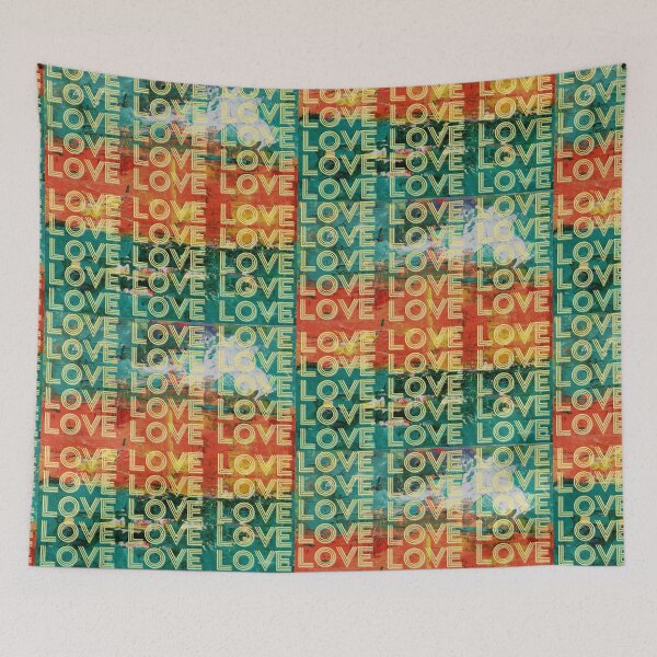 Item preview, love,repeatedly Lettering,green-colored painting,vivid colors designed and sold by zzzozzo.
