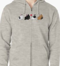 Frenchie Family Zipped Hoodie
