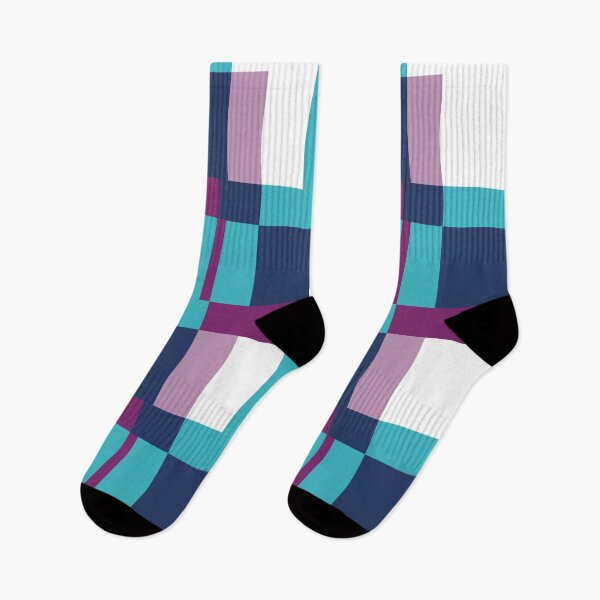 Item preview, Square Structures - Blue and Purple "Geometric Works" designed and sold by Istvan Ocztos.