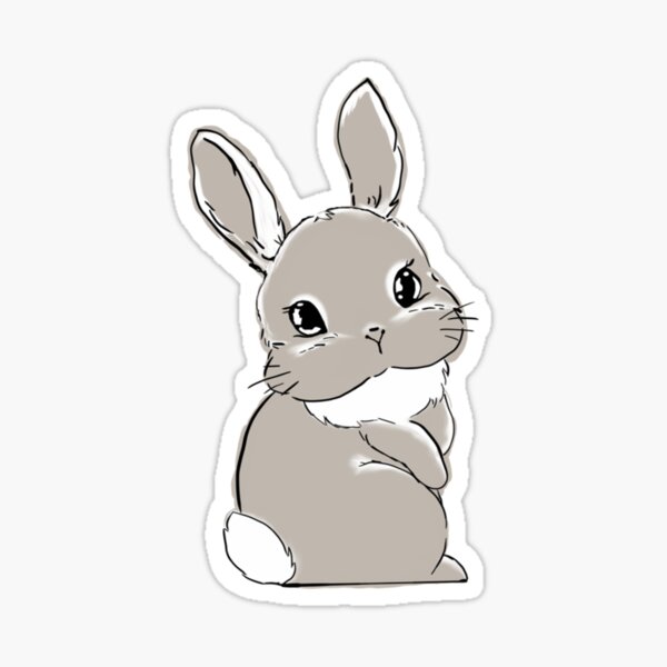 Item preview, White rabbit  designed and sold by CecilQuitzon.