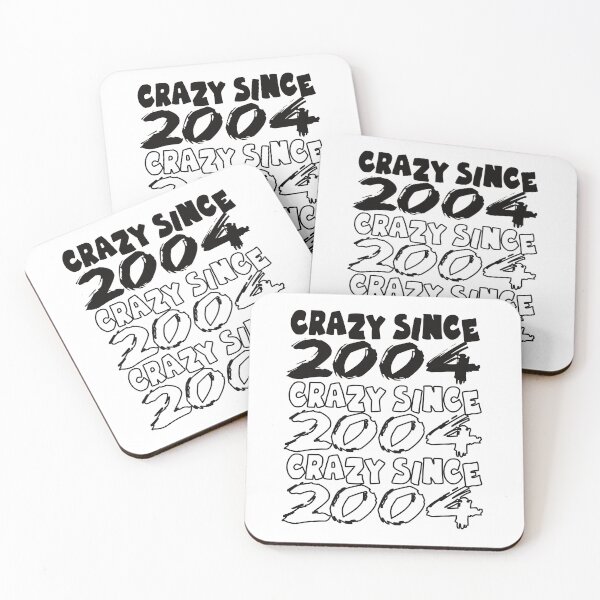 Item preview, Crazy Since 2004 For Men And Women Birthday designed and sold by Merchandiser099.