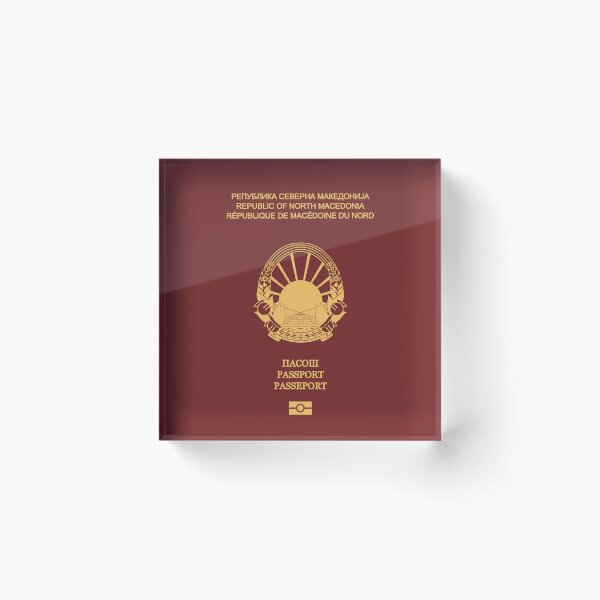 Item preview, North Macedonia passport designed and sold by Travellerz.