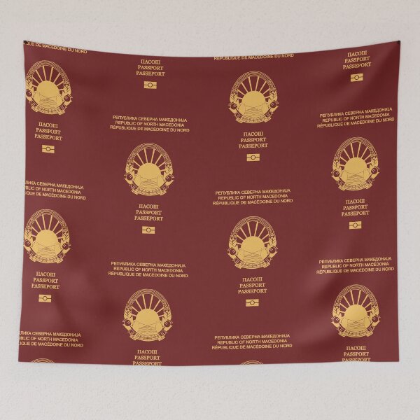 Item preview, North Macedonia passport designed and sold by Travellerz.