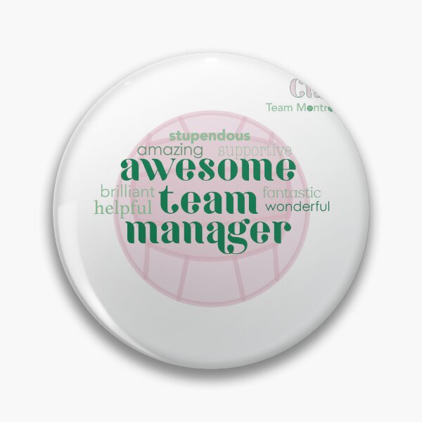 Item preview, Awesome Team Manager in Fern and Pink Personalised design designed and sold by HalunaHappy.
