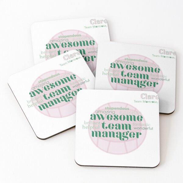 Item preview, Awesome Team Manager in Fern and Pink Personalised design designed and sold by HalunaHappy.