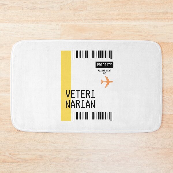 Item preview, PLANE TICKET POCKET DESIGN VETERINARIAN designed and sold by aydapadi.