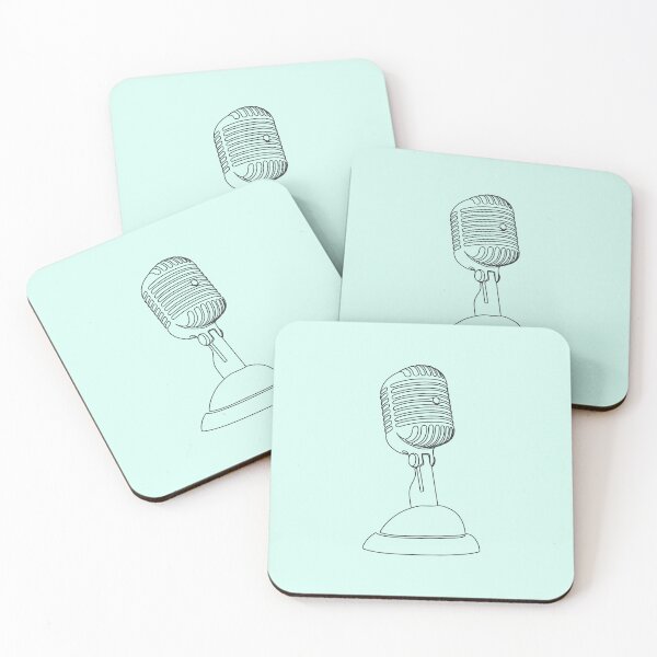 Item preview, Linear drawing of a microphone. Musical sphere. designed and sold by AllaLineArt.