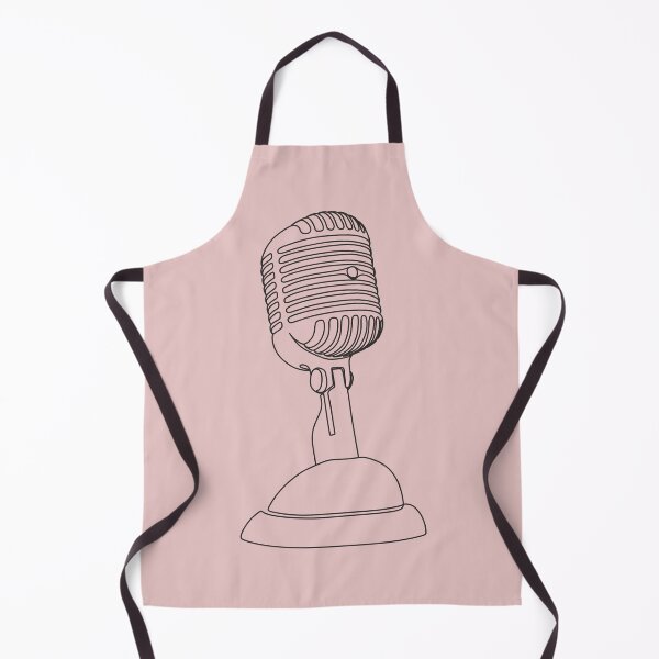 Item preview, Linear drawing of a microphone. Musical sphere. designed and sold by AllaLineArt.