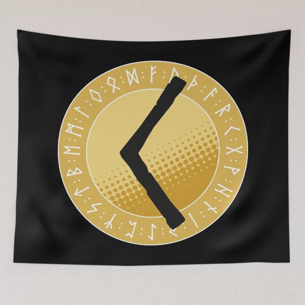 Item preview, Viking Runes and Runic Symbols - Kenaz (Fire) designed and sold by iscaStudioArt.