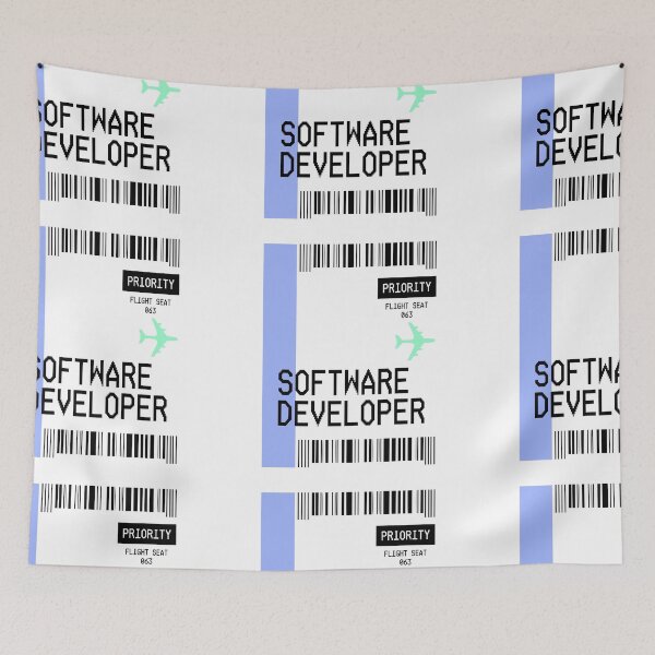 Item preview, PLANE TICKET POCKET DESIGN SOFTWARE DEVELOPER designed and sold by aydapadi.
