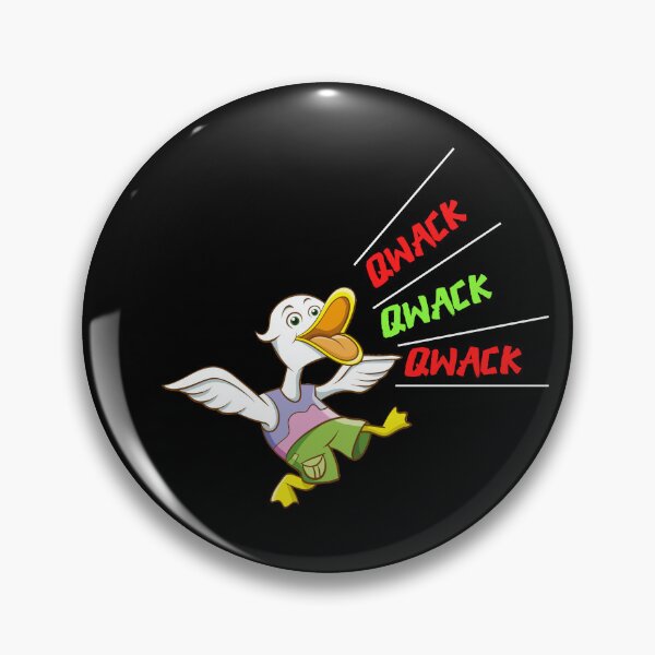 Item preview, Duck sings Qwack Qwack Qwack to funny cartoon sticker, t-shrits and another. designed and sold by pookamon14.