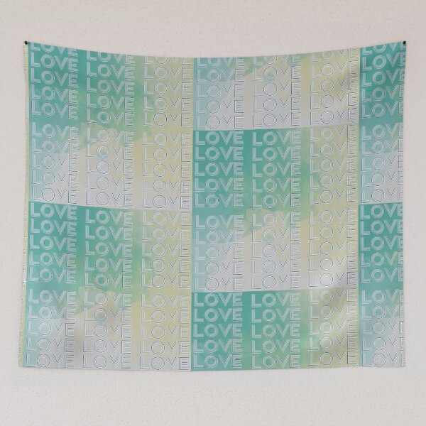 Item preview, love,repeatedly Lettering,green colored painting designed and sold by zzzozzo.