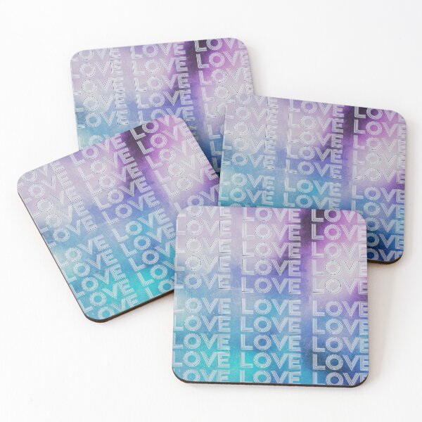 Item preview, love,repeatedly Lettering,blue colored painting designed and sold by zzzozzo.