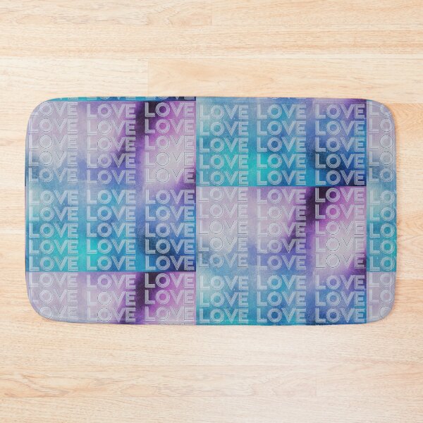 Item preview, love,repeatedly Lettering,blue colored painting designed and sold by zzzozzo.
