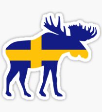 Moose elk Sweden Sticker