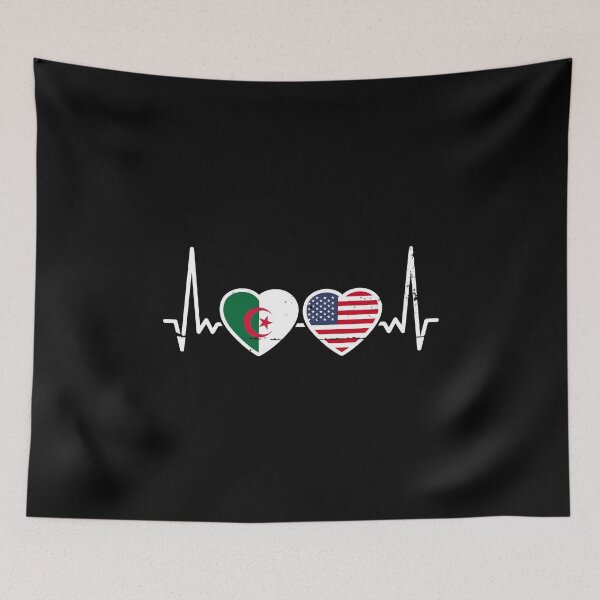 Artikelvorschau, Algerien USA Flagge Algerisch Amerikanisch entworfen und verkauft von max-it-out.