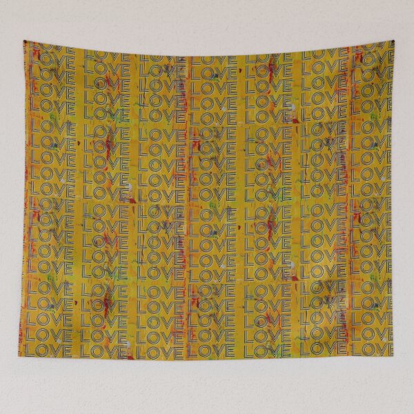 Item preview, love,repeatedly Lettering,yellow colored painting designed and sold by zzzozzo.