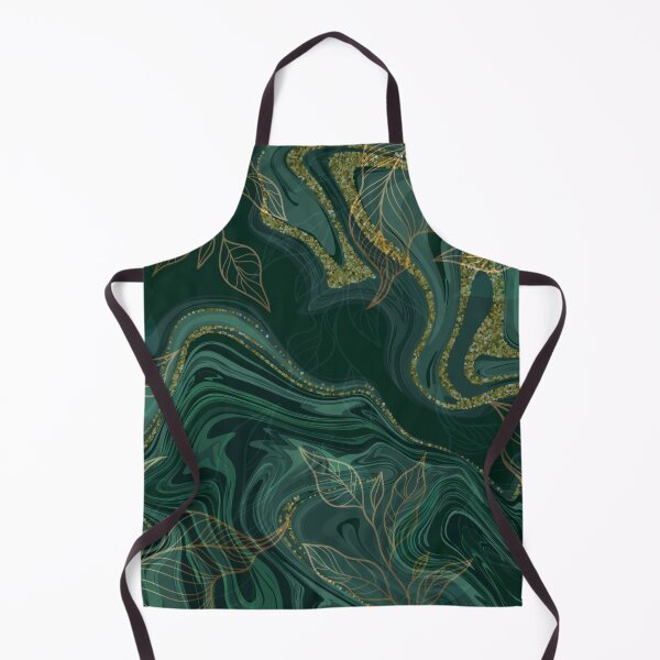 Item preview, emerald green and gold leaf pattern designed and sold by Beeroclock.