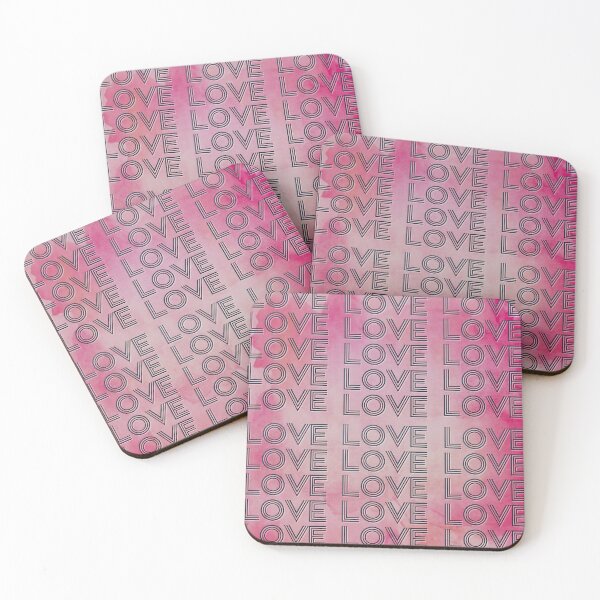 Item preview, love,repeatedly Lettering,pink colored painting designed and sold by zzzozzo.