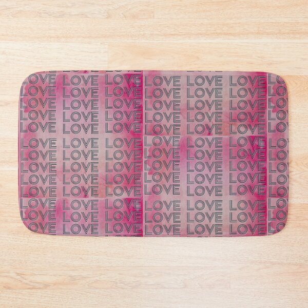 Item preview, love,repeatedly Lettering,pink colored painting designed and sold by zzzozzo.