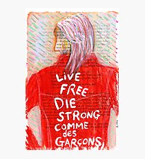 Live Free Stirb stark Fotodruck