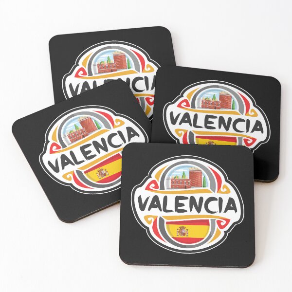 Item preview, Valencia Spain Flag Badge Travel Souvenir Stamp designed and sold by TeeHome.