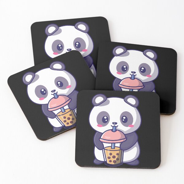 Item preview, Cute kawaii Panda loves bubble tea designed and sold by Artistusha.