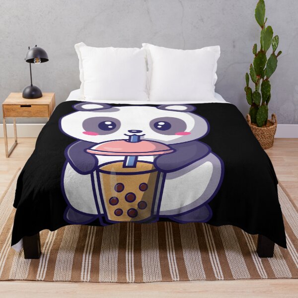 Item preview, Cute kawaii Panda loves bubble tea designed and sold by Artistusha.
