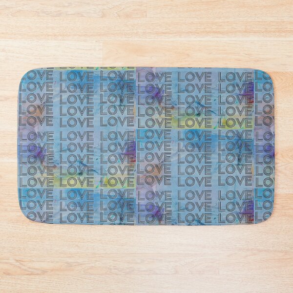 Item preview, love,repeatedly Lettering,blue colored painting designed and sold by zzzozzo.