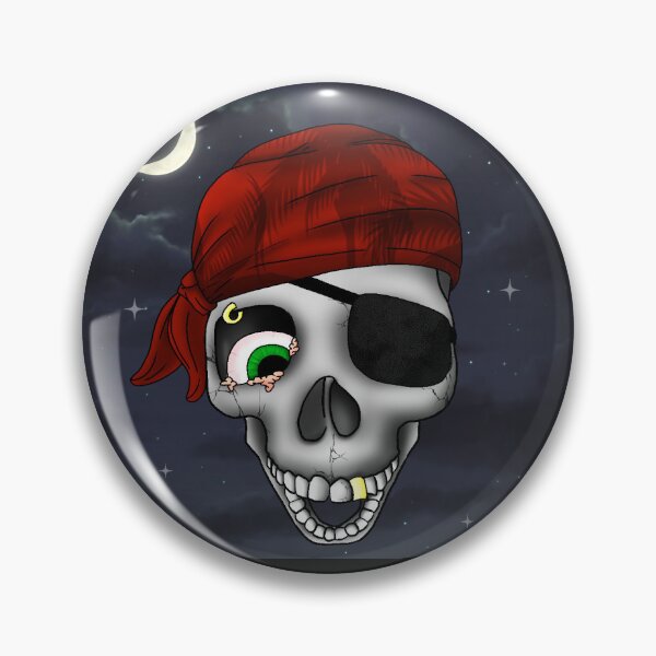 Item preview, pirate skull designed and sold by theonlineinn.