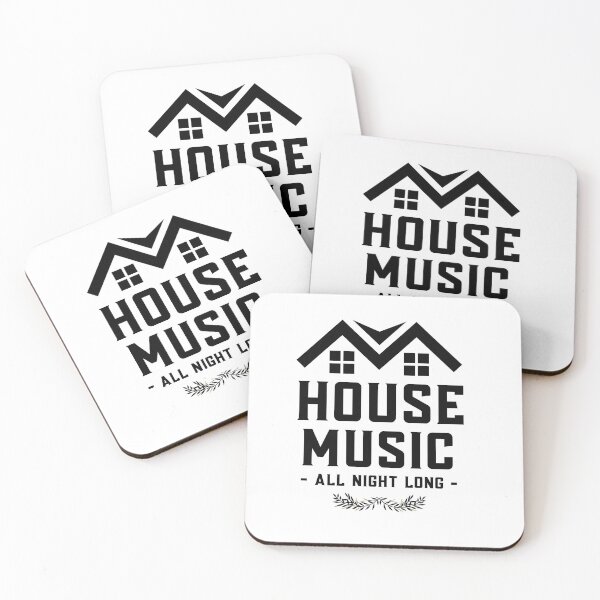 Item preview, HOUSE MUSIC - All Night Long Roof (Black)  designed and sold by Discothreadz.