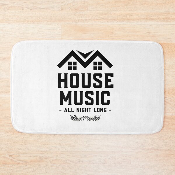 Item preview, HOUSE MUSIC - All Night Long Roof (Black)  designed and sold by Discothreadz.