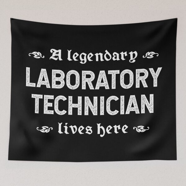 Item preview, A Legendary Laboratory Technician Lives Here designed and sold by TimespunThreads.