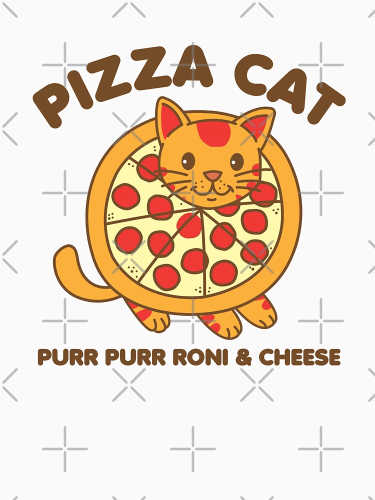 "Pizza Cat" Tshirt for Sale by DetourShirts Redbubble pizza tshirts cat tshirts funny