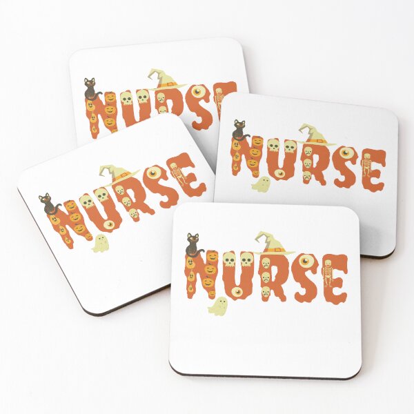 Item preview, halloween nurse nursing cute health worker halloween pattern  designed and sold by Wonka ⭐⭐⭐⭐⭐.