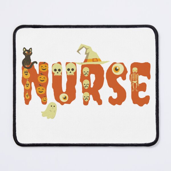 Item preview, halloween nurse nursing cute health worker halloween pattern designed and sold by Wonka ⭐⭐⭐⭐⭐.