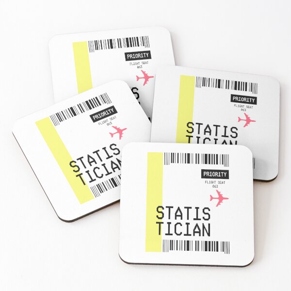 Item preview, PLANE TICKET POCKET DESIGN STATISTICIAN designed and sold by aydapadi.