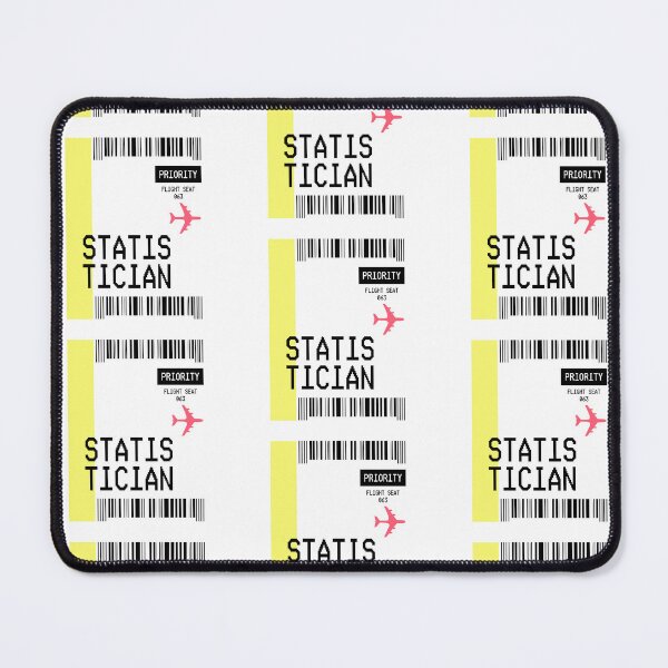 Item preview, PLANE TICKET POCKET DESIGN STATISTICIAN designed and sold by aydapadi.
