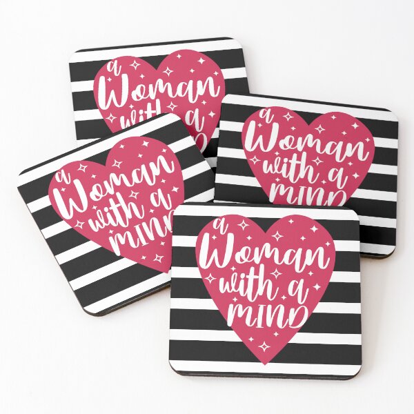 Item preview, A Woman with a Mind Motivational Quote designed and sold by colormepixels.