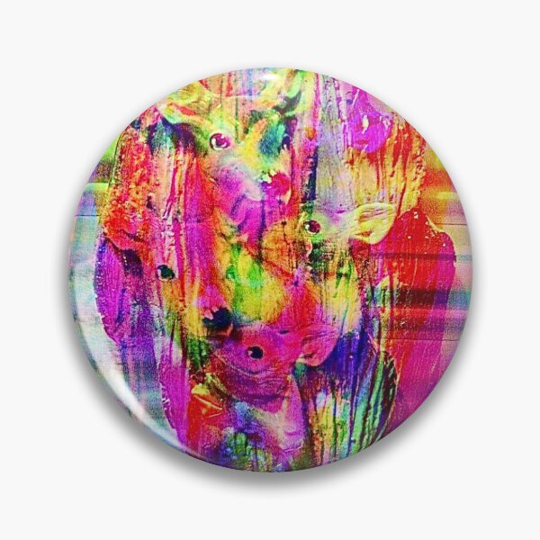 Item preview, Super Psychedelic Kitschy Deer And Rabbit  designed and sold by Estranged  Design.
