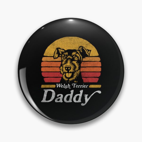 Item preview, Retro Vintage Welsh Terrier Daddy designed and sold by More Cute Dogs.