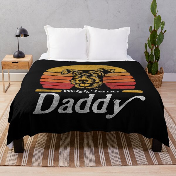Item preview, Retro Vintage Welsh Terrier Daddy designed and sold by More Cute Dogs.