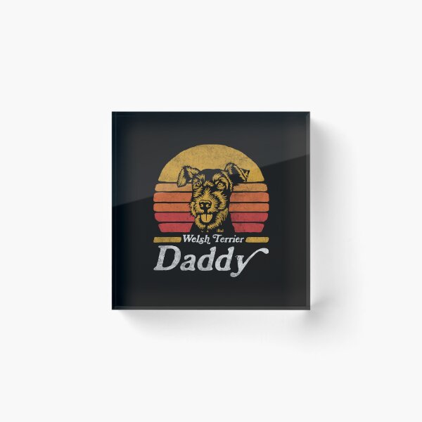 Item preview, Retro Vintage Welsh Terrier Daddy designed and sold by More Cute Dogs.