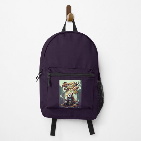 Item preview, panda druid autumn #11 animal tarot card designed and sold by AiAnimalCards.