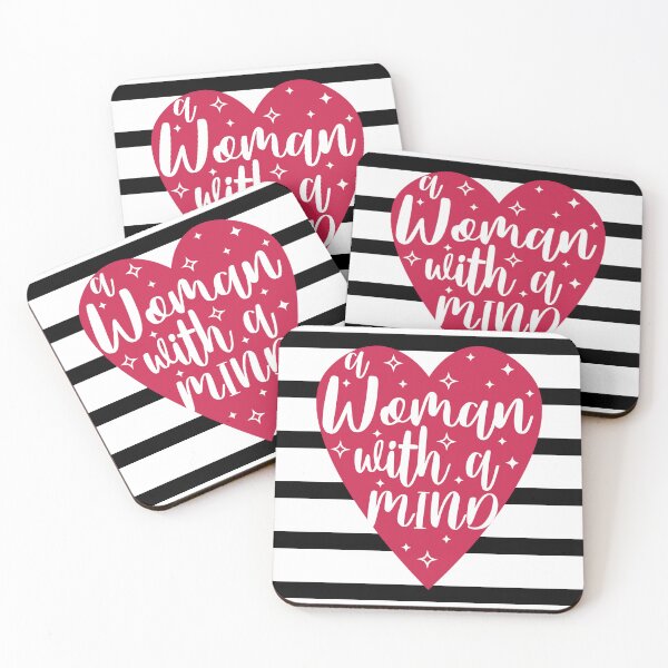 Item preview, A Woman with a Mind Motivational Quote designed and sold by colormepixels.