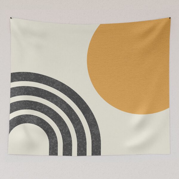 Item preview, Mid century modern gold - Sun & Rainbow designed and sold by moonlightprint.